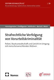 Cover von Strafrechtliche Verfolgung von Vorurteilskriminalität