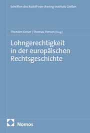 Cover von Lohngerechtigkeit in der europäischen Rechtsgeschichte