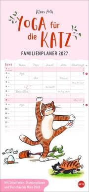 Cover von Yoga für die Katz Familienplaner 2027