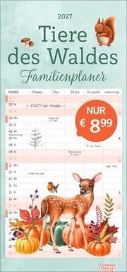 Cover von times&more Tiere des Waldes Familienplaner 2027