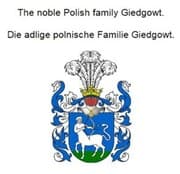 Cover von The noble Polish family Giedgowt. Die adlige polnische Familie Giedgowt.
