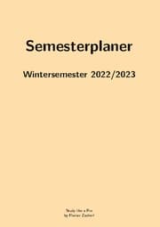 Cover von Pro-Semesterplaner (S, beige)