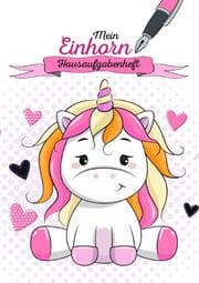 Cover von Mein Einhorn Hausaufgabenheft