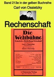 Cover von Rechenschaft - Band 213e in der gelben Buchreihe - Farbe- bei Jürgen Ruszkowski