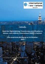 Cover von Stand der Digitalisierung, Finanzierung und Innovation in kleinen- und mittleren Unternehmen (KMU) in Sachsen