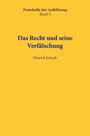 Cover von Das Recht und seine Verfälschung