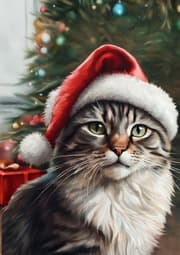 Cover von Katzen Notizheft Weihnachten Süßes Katze Notizbuch mit 55 Motivationssprüchen Geschenkidee für Katzenliebhaber, Frauen, Teenager, Katzenliebhaber
