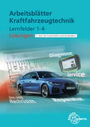 Cover von Lösungen zu 22410 Arbeitsblätter Kraftfahrzeugtechnik Lernfelder 1-4