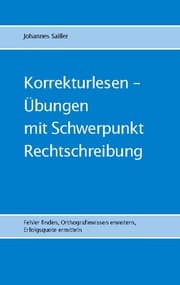 Cover von Korrekturlesen - Übungen mit Schwerpunkt Rechtschreibung