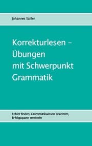 Cover von Korrekturlesen - Übungen mit Schwerpunkt Grammatik