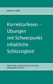 Cover von Korrekturlesen - Übungen mit Schwerpunkt inhaltliche Schlüssigkeit