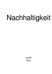 Cover von Nachhaltigkeit