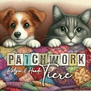 Cover von Patchwork Tiere Hunde und Ktzen Malbuch für Erwachsene