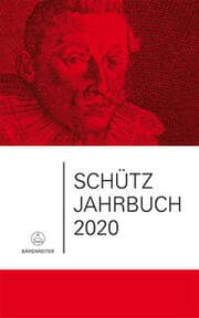 Cover von Schütz-Jahrbuch 2020