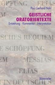 Cover von Geistliche Oratorientexte