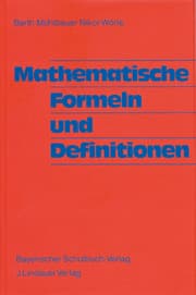 Cover von Mathematische Formeln und Definitionen