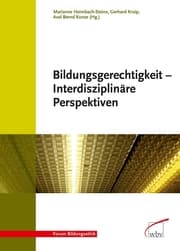 Cover von Bildungsgerechtigkeit Interdisziplinäre Perspektiven