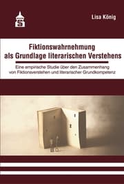 Cover von Fiktionswahrnehmung als Grundlage literarischen Verstehens