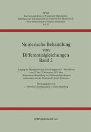 Cover von Numerische Behandlung von Differentialgleichungen Band 2