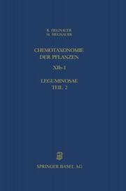 Cover von Chemotaxonomie der Pflanzen XIb-1, Leguminosae 2