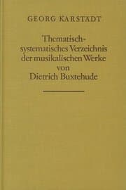Cover von Thematisch-systematisches Verzeichnis der musikalischen Werke von Dietrich Buxtehude