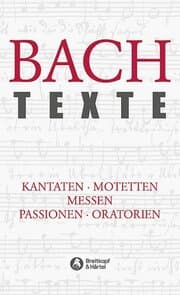 Cover von Bach Texte