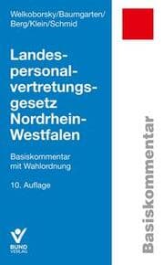 Cover von Landespersonalvertretungsgesetz Nordrhein-Westfalen