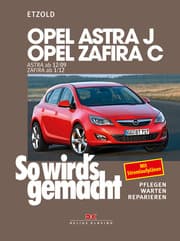 Cover von Opel Astra J von 12/09 bis 9/15, Opel Zafira C avon 1/12 bis 6/19