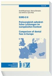 Cover von Euro-Z-IIPreisvergleich zahnärztlicher Leistungen im europäischen KontextComparison of dental fees in Europe