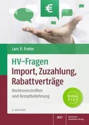 Cover von HV-Fragen: Import, Zuzahlung, Rabattverträge