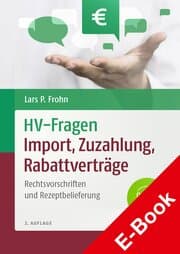 Cover von HV-Fragen: Import, Zuzahlung, Rabattverträge