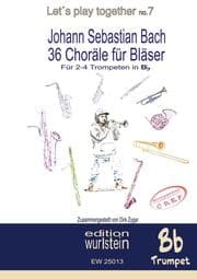 Cover von Johann Sebastian Bach - 36 Choräle für Bläser für 4 Trompeten in Bb