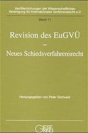 Cover von Revision des EuGVÜ - Neues Schiedsverfahrensrecht