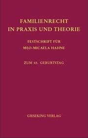 Cover von Familienrecht in Praxis und Theorie