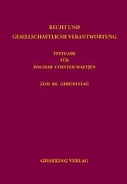 Cover von Recht und gesellschaftliche Verantwortung