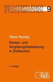 Cover von Kosten- und Vergütungsfestsetzung in Zivilsachen