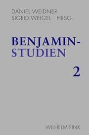 Cover von Benjamin-Studien 2