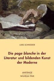 Cover von Die page blanche in der Literatur und bildenden Kunst der Moderne