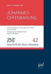 Cover von ZNT - Zeitschrift für Neues Testament 21. Jahrgang (2018), Heft 42