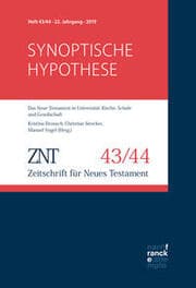Cover von ZNT - Zeitschrift für Neues Testament 22. Jahrgang (2019), Heft 43/44