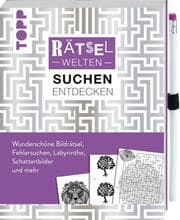 Cover von Rätselwelten - Rätseln, Suchen & Entdecken: Wunderschöne Bildrätsel, Fehlersuchen, Labyrinthe, Schattenbilder und mehr