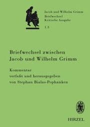 Cover von Briefwechsel zwischen Jacob und Wilhelm Grimm 1.3