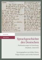 Cover von Sprachgeschichte des Deutschen