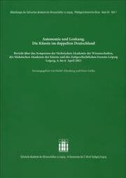 Cover von Autonomie und Lenkung. Die Künste im doppelten Deutschland