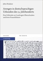 Cover von Arengen in deutschsprachigen Urkunden des 13. Jahrhunderts