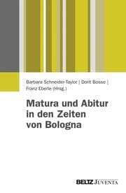 Cover von Matura und Abitur in den Zeiten von Bologna