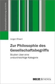Cover von Zur Philosophie des Gesellschaftsbegriffs