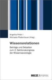 Cover von Wissensrelationen