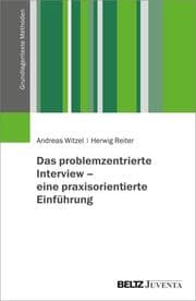 Cover von Das problemzentrierte Interview - eine praxisorientierte Einführung