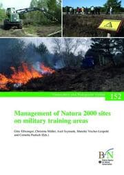Cover von Management of Natura 2000 sites on military training areas